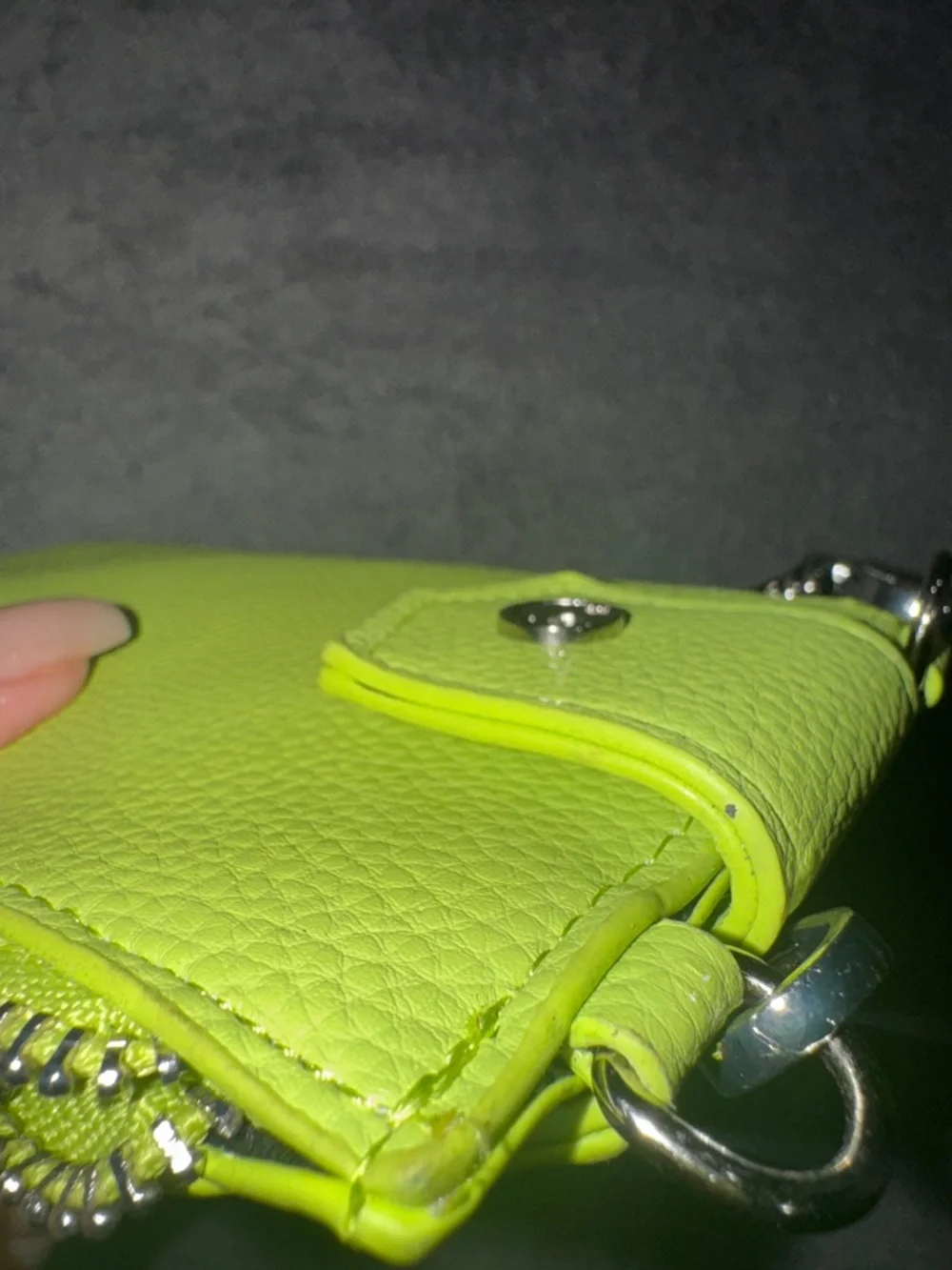 Crossbody Phone Bag - Neon Green - Picture 11 of 17